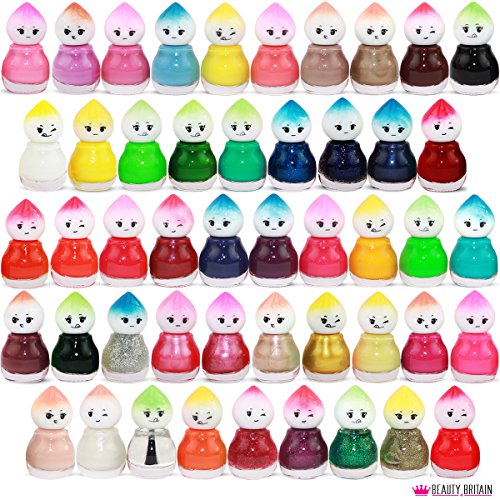 Set de 48 Esmalte de Uñas 48 Colores Diferentes Forma de Muñeca 5 ml