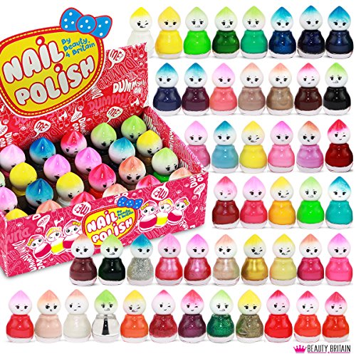 Set de 48 Esmalte de Uñas 48 Colores Diferentes Forma de Muñeca 5 ml