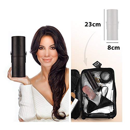 Set de Brochas Ultimate Collection de Niré Beauty – Un Set Completo de Brochas de Maquillaje Profesionales con Estuche y Limpiador de Brochas (edición plateada)