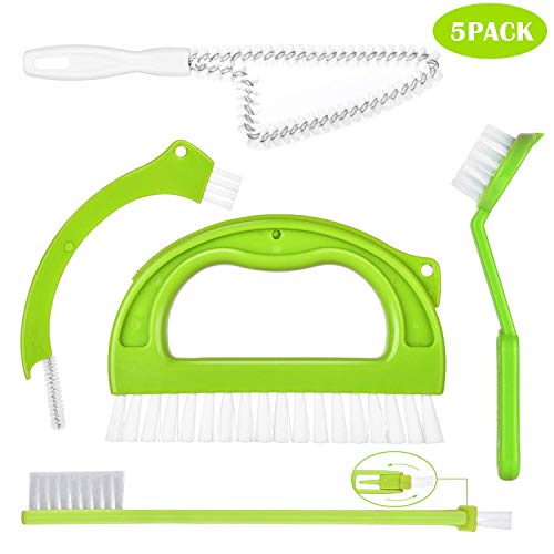 Set de Cepillo de Limpieza, Cepillos de Limpieza de Platos con Cerdas de Nylon para Cocina de Baño ,Pisos de Limpieza de Suelos de Casa, Ventanas o Correderas (5 Piezas) by OITUGG