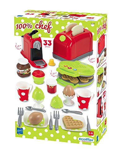 Set de pequeños electrodomésticos de 100% Chef de 33 piezas (Ecoiffier 26470)