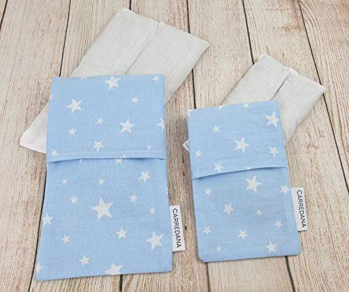 Set Saquito térmico anti cólicos (extra-pequeño para recién nacidos y normal) (Estrellas)