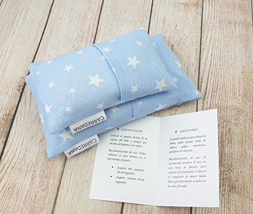 Set Saquito térmico anti cólicos (extra-pequeño para recién nacidos y normal) (Estrellas)