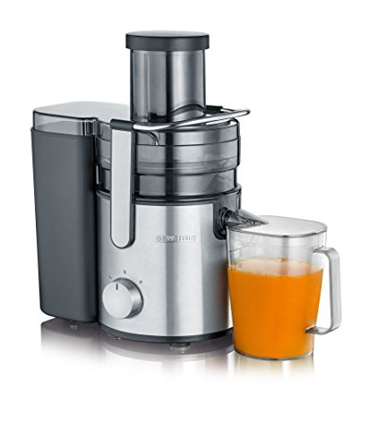 SEVIR ES 3570 Licuadora con recipiente de zumo, 800 W, 1,1 litros, color negro y acero inoxidable