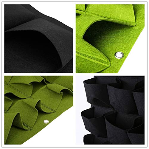 SFGHOUSE - Bolsas de cultivo para colgar en la pared vertical para jardín o exterior, para interior y exterior, 9/18/36 bolsillos