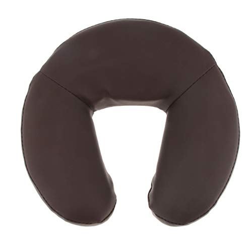 sharprepublic Juego de Cojines para Cabeza para Mesa de Masaje Accesorios Cojín para Cabeza de Reposacabezas con Brazo Juego de Almohadas - marrón