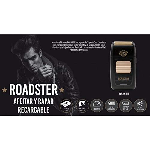 Shaver Captain Cook Roadster Máquina de Afeitar y Rapar el Pelo Profesional a Batería