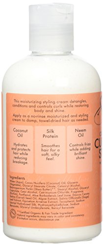 Shea Moisture - Leche modeladora para rizos con coco e hibisco, 254 ml