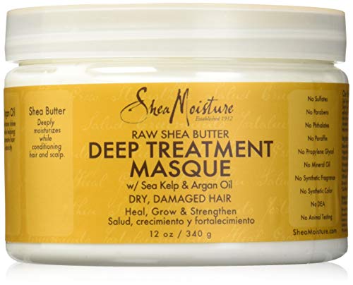 SheaMoisture 280248 mascarilla para el pelo - mascarillas para el cabello (Unisex, Cabello dañado, Cabello seco, Tratamiento, Deionized water, Butyrospermum Parkii (Shea Butter)*, Argan Oil, Vegetable Glycerin, Emulsifying Wax, For additional nutrients an