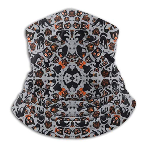shenguang Cats Grey Neck Warmer -Headwear Wide Headbands Scarf Head Wrap Mask, Polaina del Cuello Headband,Tube Fishing Mask, Máscara de Bandana Facial Sport Scarf Men Women