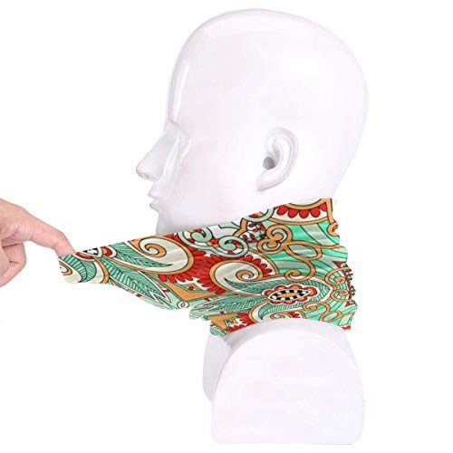 shenguang Classic Decorative Pattern Neck Warmer -Headwear Wide Headbands Scarf Head Wrap Mask, Polaina del Cuello Headband,Tube Fishing Mask, Máscara de Bandana Facial Sport Scarf Men Women