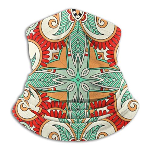 shenguang Classic Decorative Pattern Neck Warmer -Headwear Wide Headbands Scarf Head Wrap Mask, Polaina del Cuello Headband,Tube Fishing Mask, Máscara de Bandana Facial Sport Scarf Men Women