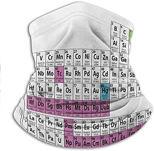 shenguang Face Scarf Colorful Chemistry Science Club Print for Teacher Students Quickly Dry Breathable Bandana for Wind Sun Dust Proof 10 x 11.6 Inch