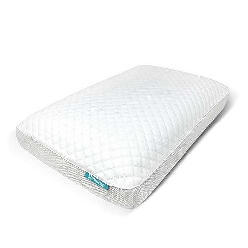 SHHHEEP DREAMS Almohada Aloe Vera Ergonómica Viscoelástica Transpirable Hipoalergénica Antimicrobiana Funda de Tencel Natural