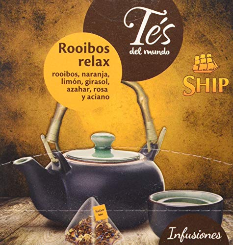 Ship con 15 Pirámides Roibos Relax Tes del Mundo