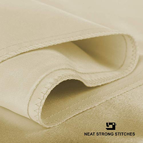 Shop Bedding Satinado Almohada de Lujo para la Reina de Pelo Raso Funda de Almohada con Cremallera, Marfil (la Funda de Almohada Juego de 2) Blissford