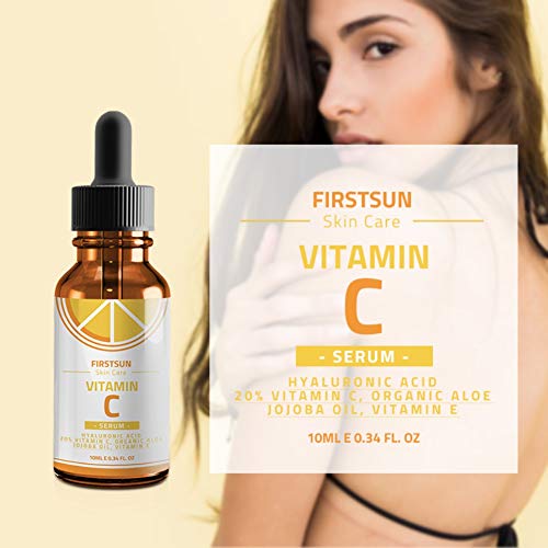 Shouhengda Hyaluronic Acid Face Serum, Vitamin C Serum Anti-Wrinkle Hyaluronic Acid Whitening Firming Freckle ayuda a eliminar las cicatrices del acné, arrugas, manchas para la cara/cuello /