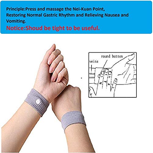 SHOUJIK Pulsera antiMareo Niños de Enfermedad Mareo Mareo Anti Náusea Parche de Alivio de la Enfermedad de Movimiento Anti Enfermedades Viajeras y Anti Náuseas