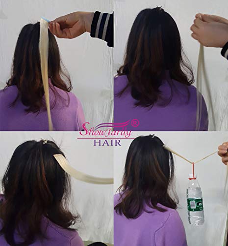 showjarlly, 1 rollo de cinta adhesiva de doble cara super azul encaje cinta de soporte delantera 0,8 * 3 yardas fuerte Adhensive cinta para extensiones de pelo humano peluca Toupee y cartucho