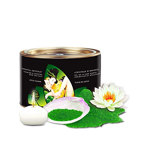 Shunga Sales de Baño Lotus Flower, Color Verde - 600 gr