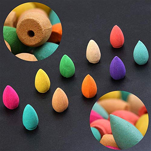 shuny 300 Pcs Conos de Incienso,Conos Incienso de Reflujo,Cono SáNdalo Natural,Ayudas para Dormir,Dispositivos de DescompresióN, ArtíCulos para El Hogar Y La Oficina,Utilizado para Purificar El Aire