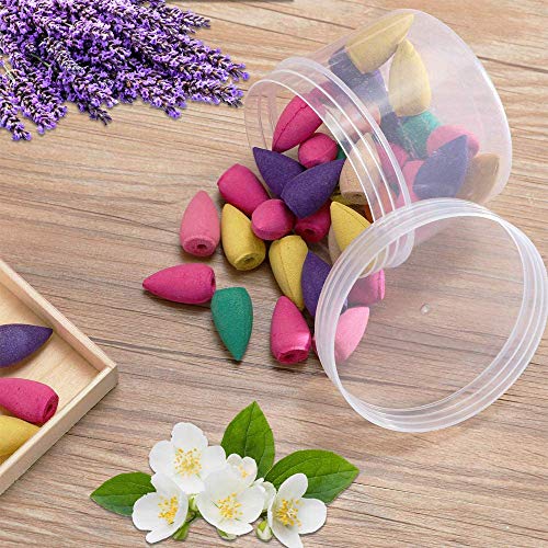 shuny 300 Pcs Conos de Incienso,Conos Incienso de Reflujo,Cono SáNdalo Natural,Ayudas para Dormir,Dispositivos de DescompresióN, ArtíCulos para El Hogar Y La Oficina,Utilizado para Purificar El Aire