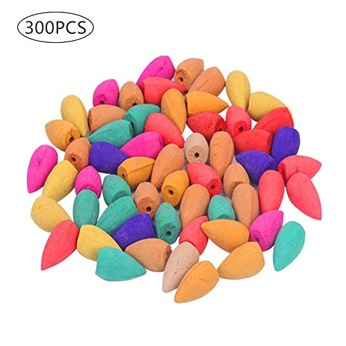 shuny 300 Pcs Conos de Incienso,Conos Incienso de Reflujo,Cono SáNdalo Natural,Ayudas para Dormir,Dispositivos de DescompresióN, ArtíCulos para El Hogar Y La Oficina,Utilizado para Purificar El Aire
