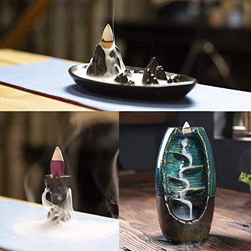 shuny 300 Pcs Conos de Incienso,Conos Incienso de Reflujo,Cono SáNdalo Natural,Ayudas para Dormir,Dispositivos de DescompresióN, ArtíCulos para El Hogar Y La Oficina,Utilizado para Purificar El Aire