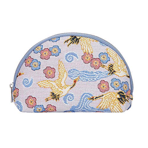 Signare Tapiz Neceser Mujer Neceser Maquillaje Neceser niña Organizador Bolsos de Mujer con diseño de V&A (Grulla Japonesa)
