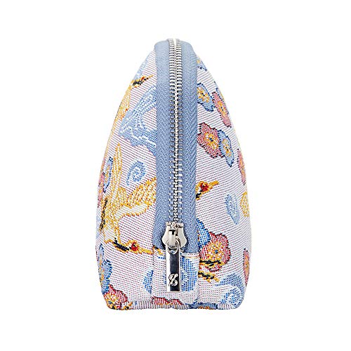 Signare Tapiz Neceser Mujer Neceser Maquillaje Neceser niña Organizador Bolsos de Mujer con diseño de V&A (Grulla Japonesa)