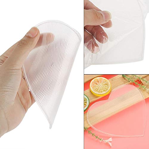 Silicona Almohadilla en el pecho Antiarrugas Escote. Almohadilla antiarrugas en el pecho transparente reutilizables Pecho Pad Pecho En forma de corazon Prevenir y Eliminar Arrugas del Piel