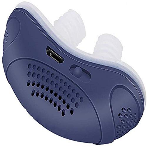 Silicona eléctrica Anti ronquidos Dilatadores nasales Anti ronquido Clip de la nariz Bandeja para dormir Ayuda para dormir Apnea Masajeador de sueño Coralblue