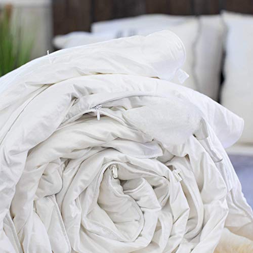 Silk Bedding Direct Edredón Relleno de Seda. Tamaño Continental Queen. Peso de Verano Acabado Manual. Seda de Morera de Fibra Larga. 240cm x 220cm. CERTIFICACIÓN: Oeko-Tex®. Precio DE Venta BAJO