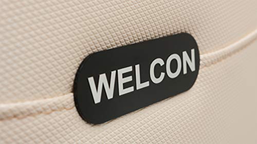 Sillón de masaje WELCON EASYRELAXX en beige marrón con función de calor Programas automáticos Masaje de amasado Masaje de golpeteo Masaje con rodillos Masaje con airbag Sillón de compresión