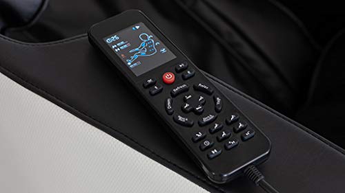 Sillón de masaje WELCON Prestige II y sillón de relax con masaje Shiatsu y 6 programas automáticos en blanco y negro