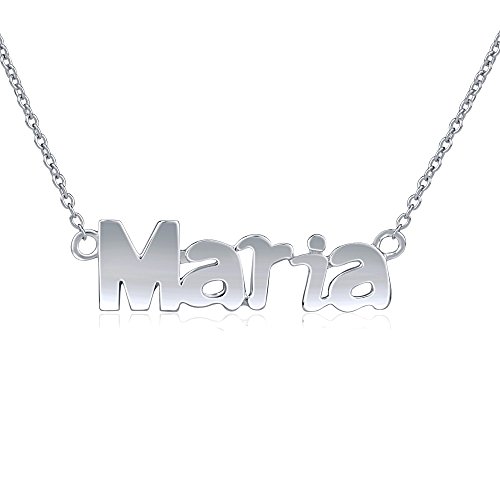 SILVEGO Collar con Nombre Maria Plata de Ley 925