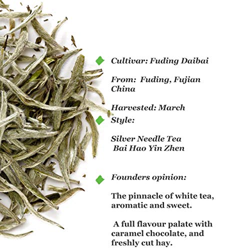 Silver Needle Té Blanca China - Té Aguja De Plata Chino - Bai Hao Yin Zhen - Baihao Yinzhen 100g