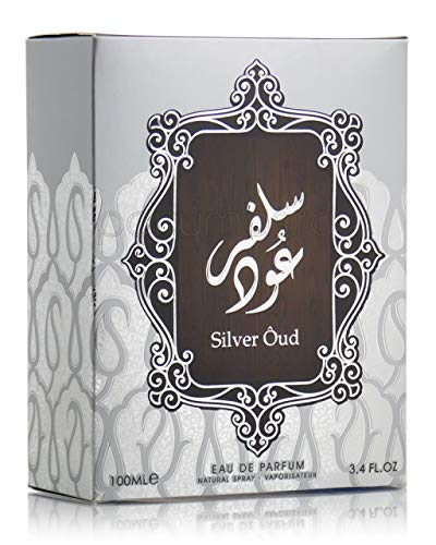 Silver Oud fabricado por Asdaaf - Aerosol de perfume unisex (100 ml), aroma fresco y sutil.
