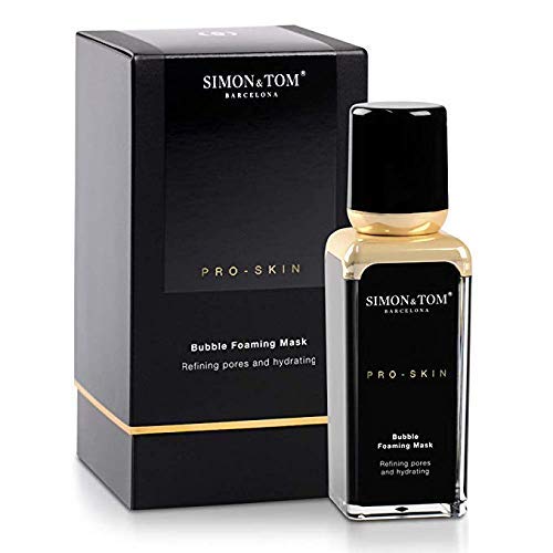 Simon & Tom PRO SKIN - HYDRATION - MASCARILLA FACIAL DE BURBUJAS - Limpiadora e Hidratante, Purifica la piel y previene las arrugas, Carbón negro y aminoácidos, Bubble Mask, 30ml