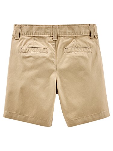 Simple Joys by Carter's pantalones cortos de frente plano para niños pequeños paquete de 2 ,Caqui, azul marino ,US 3T (EU 98–104)