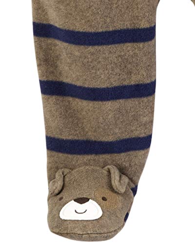 Simple Joys by Carter's Paquete de 2 pieles de forro polar para dormir y jugar ,Brown Bear/Brown Stripes ,Bebé prematuro