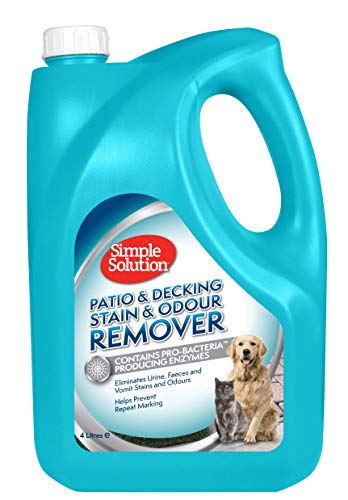 Simple Solution Patio y removedor de Manchas y olores para Mascotas, 4 L