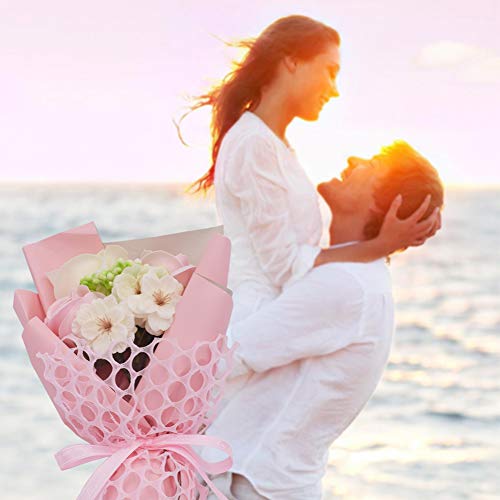 SIMUER Flor de Jabón Caja de Regalo Rose Flores Artificiales Decoración para Bodas Regalos de cumpleaños Regalos de San Valentín
