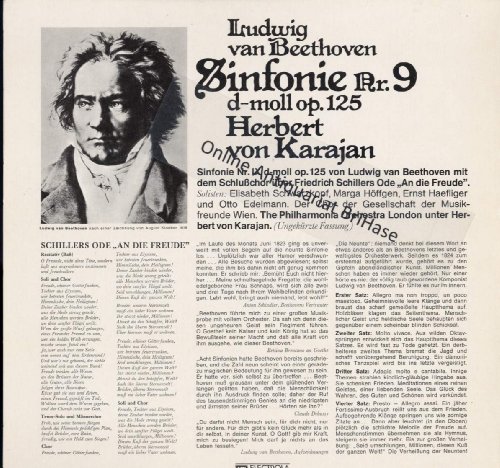 Sinfonie Nr.9 d-moll op.125 - LP Vinyl- Schallplatte