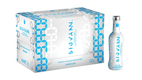 Siovann | Bebida refrescante con gas y con agua de mar | Enriquecida con Zinc y Magnesio | Pack 24 botellas x 275 ml. Vidrio