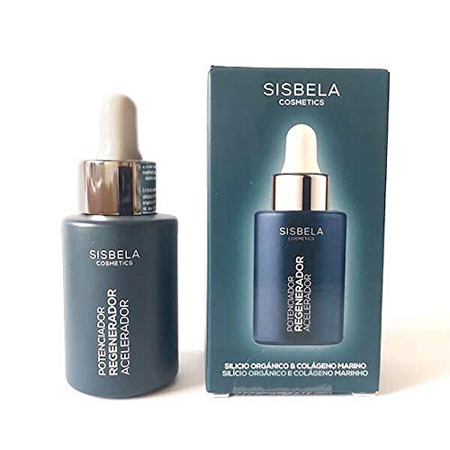 Sisbela Serum Potenciador Regenerador Acelerador con Silicio Orgánico y Colágeno Marino, 30 ml