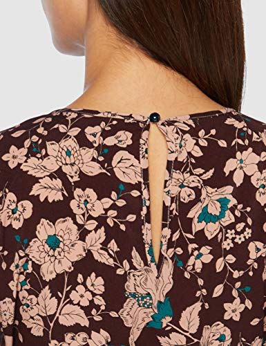 Sisley Dress Vestido, Multicolor (Negro/Cammello/Verde 72h), 44 (Talla del Fabricante: 42) para Mujer