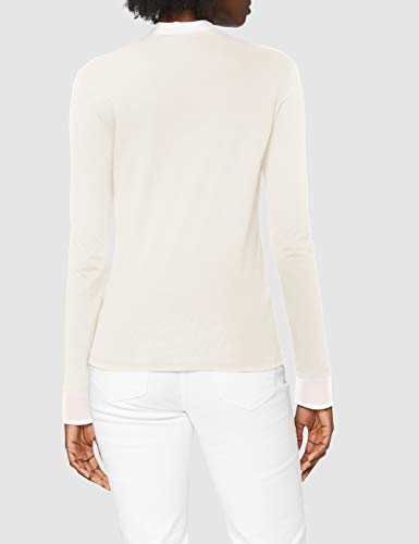 Sisley Sweater L/S Camiseta, Rainy Day 38q, S para Mujer