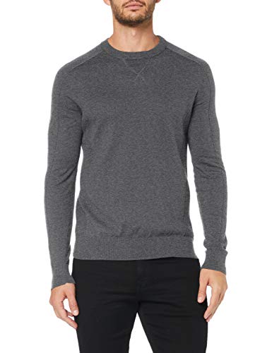Sisley Sweater L/s suéter, Gris (Grigio 507), Medium para Hombre