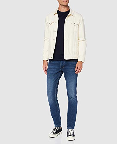 Sisley T-Shirt Camiseta, BLU 016, XXL para Hombre